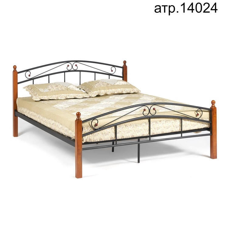 Двуспальная кровать AT-8077 Wood slat base (14024) в Судаке