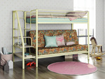 Двухъярусная кровать Мадлен 3 с диваном в Судаке