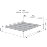 Двухспальная кровать Мори КРМ 1600.1 в Судаке