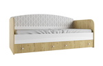 Односпальная кровать с ящиками Сканди ДКД 2000.1 в Судаке