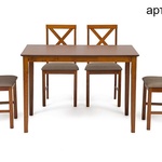 Обеденный комплект эконом Хадсон (стол + 4 стула) в Судаке
